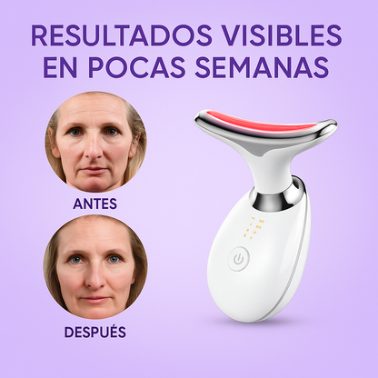 MASAJEADOR FACIAL™ Elimina arrugas, acné y papada 3 EN 1