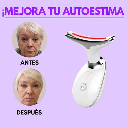 MASAJEADOR FACIAL™ Elimina arrugas, acné y papada 3 EN 1